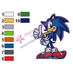 Sonic Embroidery Design 01